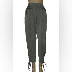 Free People Olive Green High-Waisted Billie Harem Pants